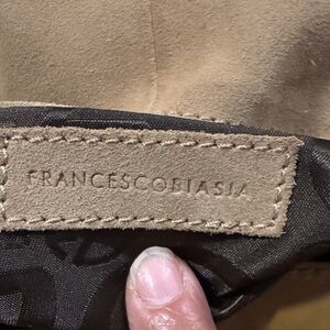 Francesco Biasia Mustard Yellow Handbag with Braided Straps